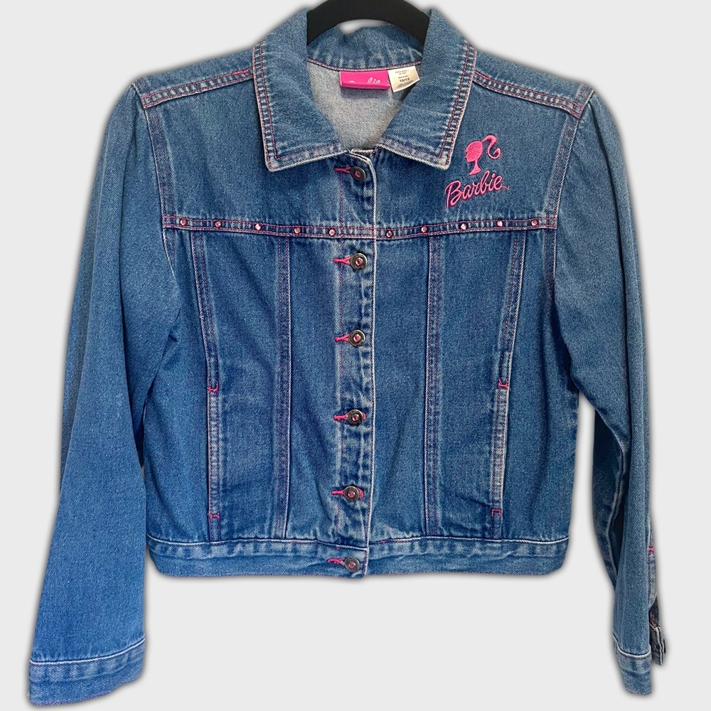 Rare Avon x Barbie mcbling vintage denim jacket